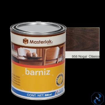 Mostrar detalles de BARNIZ 1/2 L NOGAL CLASICO MASTERLAK ACUARIO MM95605 Imagen de BARNIZ 1/2 L NOGAL CLASICO MASTERLAK ACUARIO MM95605