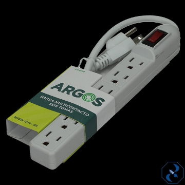 Mostrar detalles de MULTICONTACTO 6 TOMAS ARGOS 9700200 Imagen de MULTICONTACTO 6 TOMAS ARGOS 9700200