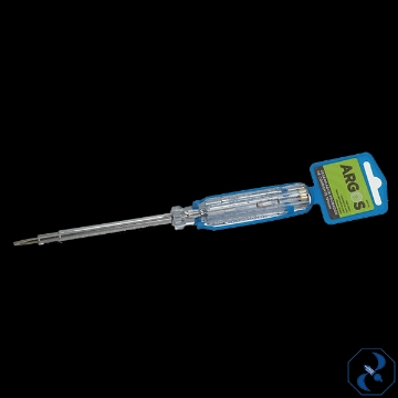 Mostrar detalles de PROBADOR DE CORRIENTE 190 MM TIPO DESARMADOR ARGOS 8850100 Imagen de PROBADOR DE CORRIENTE 190 MM TIPO DESARMADOR ARGOS 8850100