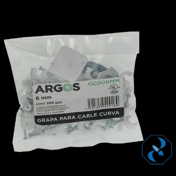 Mostrar detalles de GRAPA REDONDA 15/64 PULG 6 MM BOLSA C/100 PZAS ARGOS GC006MM Imagen de GRAPA REDONDA 15/64 PULG 6 MM BOLSA C/100 PZAS ARGOS GC006MM