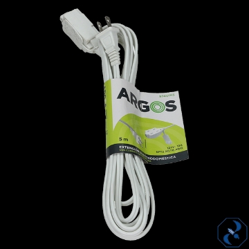 Mostrar detalles de EXTENSION 5 MTS. ELECTRODOMESTICA POT 2X16 ARGOS 9740165 Imagen de EXTENSION 5 MTS. ELECTRODOMESTICA POT 2X16 ARGOS 9740165