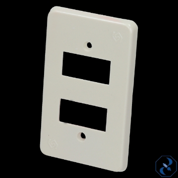 Mostrar detalles de PLACA 2 U ABS PLASTICO MARFIL ASTRO ABS2M Imagen de PLACA 2 U ABS PLASTICO MARFIL ASTRO ABS2M