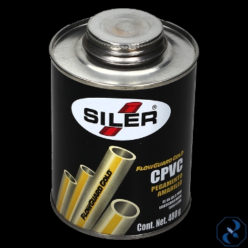 Mostrar detalles de PEGAMENTO 480 GR NEGRO PARA CPVC EN BOTE SILER Imagen de PEGAMENTO 480 GR NEGRO PARA CPVC EN BOTE SILER