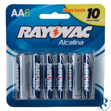 Mostrar detalles de D 1 BLISTER C/6 PILAS ALCALINAS TIPO AA RAYOVAC 815-6LAB Imagen de D 1 BLISTER C/6 PILAS ALCALINAS TIPO AA RAYOVAC 815-6LAB