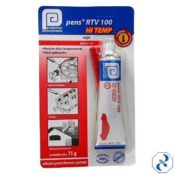 Mostrar detalles de D 1 PENS RTV 100 ALTAS TEMPERATURAS ROJO TUBO PENNSYLVANIA 3SRT00242 Imagen de D 1 PENS RTV 100 ALTAS TEMPERATURAS ROJO TUBO PENNSYLVANIA 3SRT00242