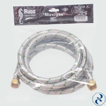 Mostrar detalles de D MANGUERA 3/8X2 M GAS MAXIGASRUGO 25GN 3/8X3/8X2 Imagen de D MANGUERA 3/8X2 M GAS MAXIGASRUGO 25GN 3/8X3/8X2