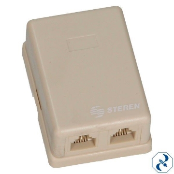 Mostrar detalles de TOMA TELEFONICA 4 HILOS ROSETADOBLE LATERAL STEREN 300-146 Imagen de TOMA TELEFONICA 4 HILOS ROSETADOBLE LATERAL STEREN 300-146
