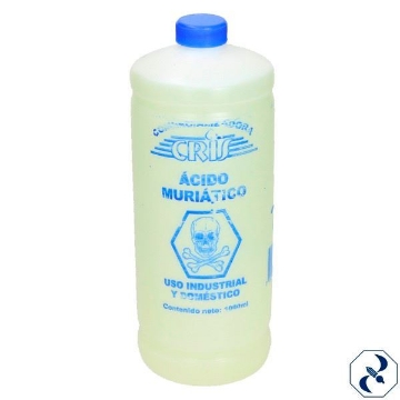 Mostrar detalles de ACIDO MURIATICO 1 LT C/12 PZS COMERCIALI CRIS Imagen de ACIDO MURIATICO 1 LT C/12 PZS COMERCIALI CRIS