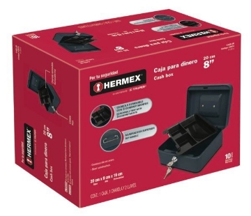 Mostrar detalles de D 1 CAJA DE DINERO DE 20 CM HERMEX CADI-20 Imagen de D 1 CAJA DE DINERO DE 20 CM HERMEX CADI-20