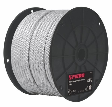 Mostrar detalles de D 1 CABLE DE ACERO 1/4 PULG RIGIDO FIERO CAB-1/4R Imagen de D 1 CABLE DE ACERO 1/4 PULG RIGIDO FIERO CAB-1/4R