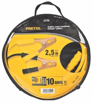 Mostrar detalles de CABLES PASA CORRIENTE 25 M CALIBRE 10 AWG  PRETUL CAP-2510P Imagen de CABLES PASA CORRIENTE 25 M CALIBRE 10 AWG  PRETUL CAP-2510P