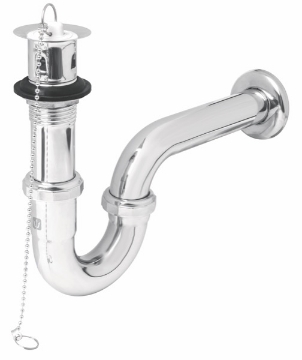 Mostrar detalles de CESPOL DE LATON CROMADO PARA LAVABO CON TAPON HULE FOSET CE-207 Imagen de CESPOL DE LATON CROMADO PARA LAVABO CON TAPON HULE FOSET CE-207
