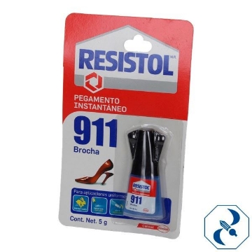 Mostrar detalles de PEGAMENTO 5 GR BROCHA RESISTOL 911 HER911-BR5G Imagen de PEGAMENTO 5 GR BROCHA RESISTOL 911 HER911-BR5G