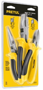 Mostrar detalles de JUEGO 3 PINZAS, COMFORT GRIP PRETUL JGO-PIN3X Imagen de JUEGO 3 PINZAS, COMFORT GRIP PRETUL JGO-PIN3X