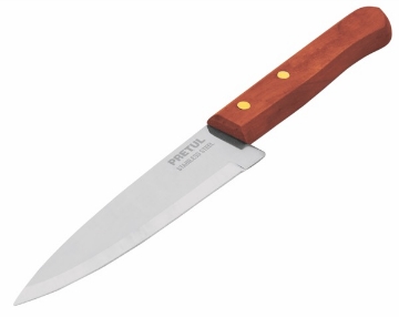 Mostrar detalles de CUCHILLO DE CHEF 5 PULG MANGO MADERA PRETUL CUCH-M51 Imagen de CUCHILLO DE CHEF 5 PULG MANGO MADERA PRETUL CUCH-M51