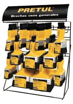 Mostrar detalles de D 1 RACK DESPACHADOR CON BROCHAS  PRETUL R-BRO-P-C Imagen de D 1 RACK DESPACHADOR CON BROCHAS  PRETUL R-BRO-P-C