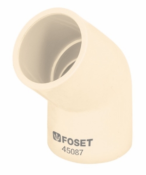 Mostrar detalles de CODO 45 CPVC 19MM FOSET CPVC-862 Imagen de CODO 45 CPVC 19MM FOSET CPVC-862
