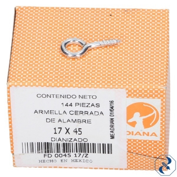 Mostrar detalles de ARMELLA 17X45 C/144 PZAS CERRADA DIANA FD004517 Imagen de ARMELLA 17X45 C/144 PZAS CERRADA DIANA FD004517