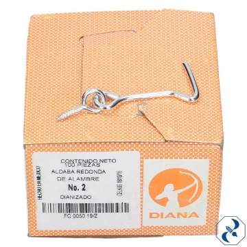 Mostrar detalles de ALDABA 2 19X50 C/100 PZAS REDONDA DIANA FC005019 Imagen de ALDABA 2 19X50 C/100 PZAS REDONDA DIANA FC005019