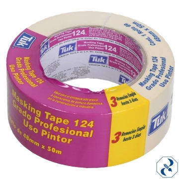 Mostrar detalles de MASKING 2 PULG NO 124 C/50 M TUK 102424 Imagen de MASKING 2 PULG NO 124 C/50 M TUK 102424