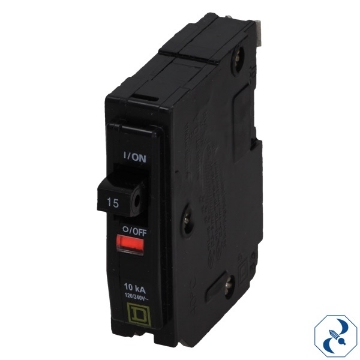 Mostrar detalles de INTERRUPTOR 15 AMP TERMOMAGNETICO SQUARED  QO115 Imagen de INTERRUPTOR 15 AMP TERMOMAGNETICO SQUARED  QO115