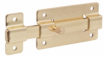 Mostrar detalles de PASADOR PARA PUERTA 100 MM ACABADO LATON HERMEX PAL-37 Imagen de PASADOR PARA PUERTA 100 MM ACABADO LATON HERMEX PAL-37