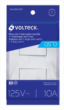 Mostrar detalles de D 3 PLACA ARMADA INTERRUPTOR SENCILLO Y ESCALERA, OSLO, BLANCO VOLTECH PA-APDO-EOB Imagen de D 3 PLACA ARMADA INTERRUPTOR SENCILLO Y ESCALERA, OSLO, BLANCO VOLTECH PA-APDO-EOB