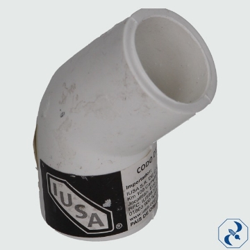 Mostrar detalles de CODO 1/2 X 45 PVC HIDRAULICO  IUSA 615389 Imagen de CODO 1/2 X 45 PVC HIDRAULICO  IUSA 615389