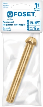 Mostrar detalles de PUNTAS POOL DE 1/4 PULG PARA GAS DE ROSCA 12 CM FOSET POL-12R Imagen de PUNTAS POOL DE 1/4 PULG PARA GAS DE ROSCA 12 CM FOSET POL-12R