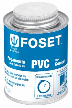 Mostrar detalles de PEGAMENTO PARA  PVC EN LATA 250 ML FOSET PPVC-250 Imagen de PEGAMENTO PARA  PVC EN LATA 250 ML FOSET PPVC-250
