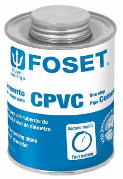 Mostrar detalles de D 4 PEGAMENTO PARA CPVC EN LATA 500 ML  FOSET PCPVC-500 Imagen de D 4 PEGAMENTO PARA CPVC EN LATA 500 ML  FOSET PCPVC-500