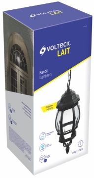 Mostrar detalles de D 1 FAROL COLGANTE REDONDO NEGRO VOLTECH FARO-CO-N Imagen de D 1 FAROL COLGANTE REDONDO NEGRO VOLTECH FARO-CO-N