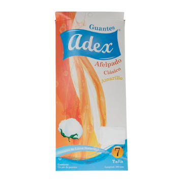 Mostrar detalles de GUANTE 7 AFELPADO FORRO ALGODON  AMARILLO ADEX AF Imagen de GUANTE 7 AFELPADO FORRO ALGODON  AMARILLO ADEX AF