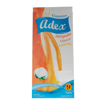 Mostrar detalles de GUANTE 9 AFELPADO FORRO ALGODON  AMARILLO ADEX AF Imagen de GUANTE 9 AFELPADO FORRO ALGODON  AMARILLO ADEX AF