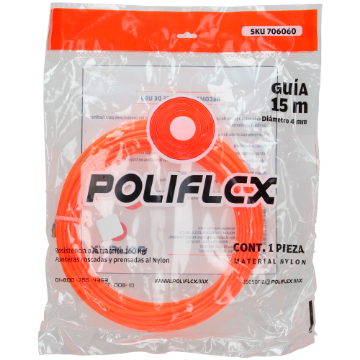 Mostrar detalles de GUIA 15M POLIFLEX AP-GUIAN-15M-4MM-25 Imagen de GUIA 15M POLIFLEX AP-GUIAN-15M-4MM-25