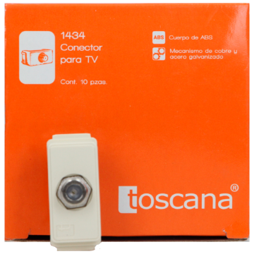 Mostrar detalles de TOMA COAXIAL PARA TV MARFIL TIPO EVOLUCION 1434 Imagen de TOMA COAXIAL PARA TV MARFIL TIPO EVOLUCION 1434
