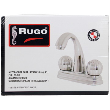 Mostrar detalles de D 1 MEZCLADORA LAVABO MAN REDONDOP MED RED CROM  RUGO 23RC Imagen de D 1 MEZCLADORA LAVABO MAN REDONDOP MED RED CROM  RUGO 23RC