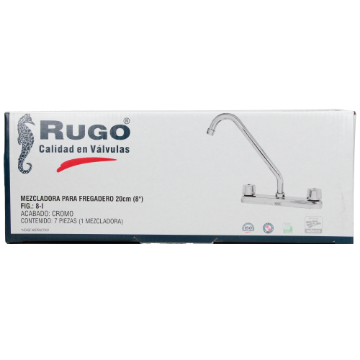 Mostrar detalles de D MEZCLADORA FREGADERO AL PISO MAN ACUARIO CROM RUGO 8I Imagen de D MEZCLADORA FREGADERO AL PISO MAN ACUARIO CROM RUGO 8I