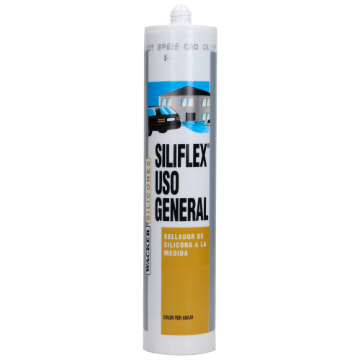 Mostrar detalles de D 1 SILICON 300 ML SELLADOR NEGRO SILIFLEX Imagen de D 1 SILICON 300 ML SELLADOR NEGRO SILIFLEX