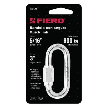 Mostrar detalles de BANDOLA CON SEGURO DE ACERO 5/16 PULG FIERO BSE-5/16 Imagen de BANDOLA CON SEGURO DE ACERO 5/16 PULG FIERO BSE-5/16