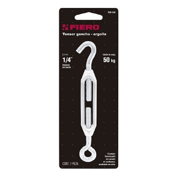Mostrar detalles de TENSOR ZINC 1/4 PULG GANCHO-ARGOLLA FIERO TEN-1/4A Imagen de TENSOR ZINC 1/4 PULG GANCHO-ARGOLLA FIERO TEN-1/4A