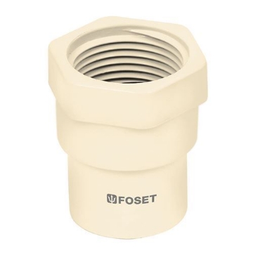 Mostrar detalles de ADAPTADOR HEMBRA CPVC 13MM FOSET CPVC-601 Imagen de ADAPTADOR HEMBRA CPVC 13MM FOSET CPVC-601