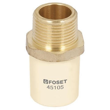 Mostrar detalles de ADAP MACHO CPVC C/INSERTO METALICO 13MM FOSET CPVC-651 Imagen de ADAP MACHO CPVC C/INSERTO METALICO 13MM FOSET CPVC-651