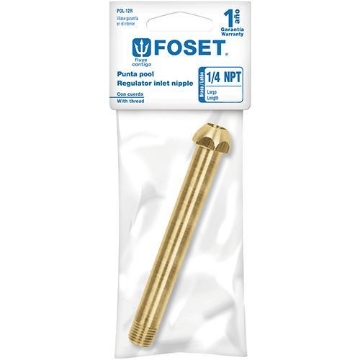 Mostrar detalles de PUNTAS POOL DE 1/4 PULG PARA GAS DE ROSCA 6 CM FOSET POL-6R Imagen de PUNTAS POOL DE 1/4 PULG PARA GAS DE ROSCA 6 CM FOSET POL-6R