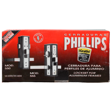 Mostrar detalles de CERRADURA 550 ALUMINIO DORADO PHILLIPS 550AD 1510125 Imagen de CERRADURA 550 ALUMINIO DORADO PHILLIPS 550AD 1510125