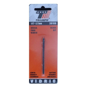 Mostrar detalles de D 12 BROCA VIDRIO 1/8 TRIUMPH 39108 35758 Imagen de D 12 BROCA VIDRIO 1/8 TRIUMPH 39108 35758
