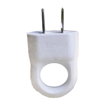 Mostrar detalles de CLAVIJA DOS POLOS CON ANILLO DE SUJECION  BTICINO CLA2PR Imagen de CLAVIJA DOS POLOS CON ANILLO DE SUJECION  BTICINO CLA2PR