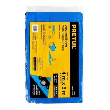 Mostrar detalles de LONA  4 X 5 METROS AZUL PRETUL LP-45 Imagen de LONA  4 X 5 METROS AZUL PRETUL LP-45