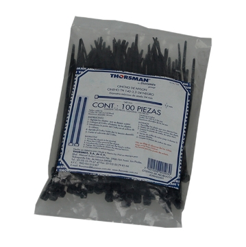 Mostrar detalles de CINCHOS 140X36 MM C/100 PZAS NEGRO THORSMAN TH-140N Imagen de CINCHOS 140X36 MM C/100 PZAS NEGRO THORSMAN TH-140N
