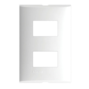 Mostrar detalles de PLACA 2 MODULOS COLOR BLANCO CON CHASIS DE RESINA  BTICINO FORZA FZA92 Imagen de PLACA 2 MODULOS COLOR BLANCO CON CHASIS DE RESINA  BTICINO FORZA FZA92